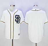 San Diego Padres Blank White New Cool Base Stitched Baseball Jersey,baseball caps,new era cap wholesale,wholesale hats